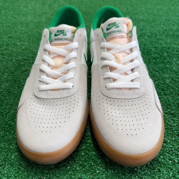 Nike Heritage Vulc SB Mens Shoes White Green CD5010-101 NEW Multi Sz - Picture 3 of 4